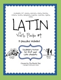 Latin Vocabulary Puzzles - Verb Pack 4 for First Year Lati