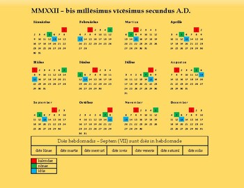 Preview of Latin Vocabulary - Time, Seasons, and Weather