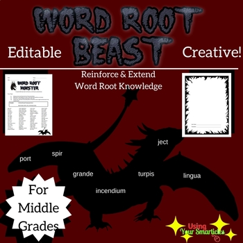 Preview of Latin Word Root Practice (Create a BEAST!)