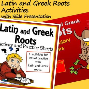 Preview of Latin and Greek Roots Activities with Slide Presentation