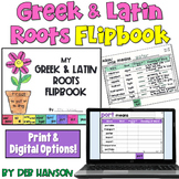 Latin and Greek Roots Flipbook: Includes an editable template!