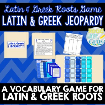 Preview of Latin and Greek Roots Jeopardy