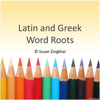 Preview of Latin and Greek Word Roots Activity