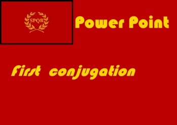 Preview of Latin first conjugation verbs power point 