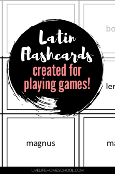 Preview of Latina Christiana Flashcards, 1 sided