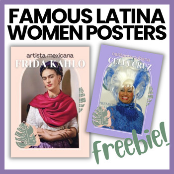 Preview of Latina Women Posters | Women's History Month | Hispanic Heritage Month