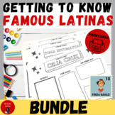 Latinas Biography Bundle + Printable + Game