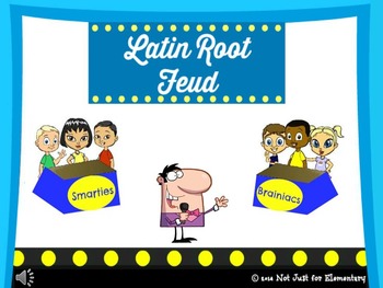 Preview of Latin Root Feud Powerpoint Game