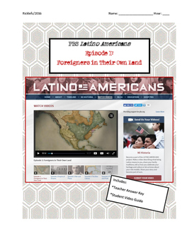 Preview of Latino Americans Episode 1 Foreigners in Their Own Land Video Guide: CA, TX, NM