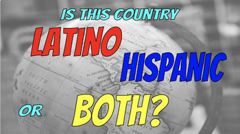 Preview of Latino, Hispanic, or Both? Activity