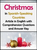Latinos Celebrate Christmas Holidays English Article & Activity