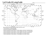 Latitude & Longitude  - Geography Practice Maps