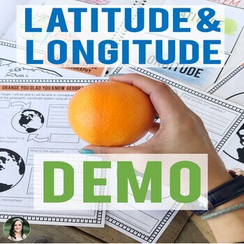 Preview of Latitude & Longitude Lesson Plan with Demo (Activity Using Oranges)