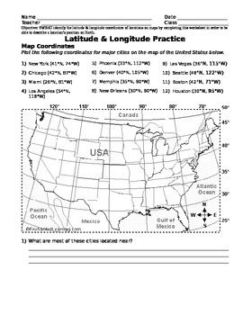 Latitude & Longitude Practice by Marissa St Louis | TpT