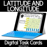 Latitude & Longitude Task Card Activity - Interactive Prac