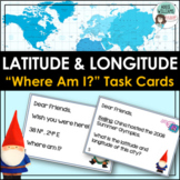 Latitude and Longitude Task Cards - World, US, and Canadia