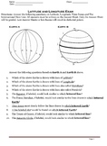 Latitude/Longitude/Time Zone/ International Date Line Exam