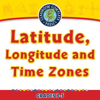 Preview of Latitude, Longitude and Time Zones - NOTEBOOK Gr. 3-5
