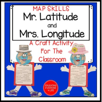 Preview of Latitude and Longitude Map Skills