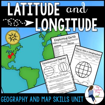 Latitude and Longitude Activities by The Teacher's Prep