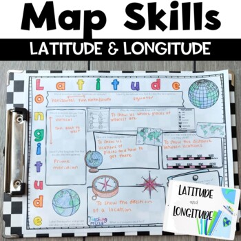 Preview of Latitude and Longitude Activities to Practice Map Skills