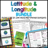 Latitude and Longitude Activity BUNDLE - US Regions
