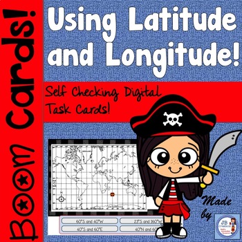 Preview of Latitude and Longitude BOOM Cards