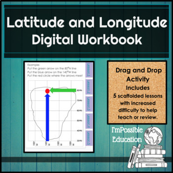 Preview of Latitude and Longitude Digital Interactive Workbook (Distance Learning)