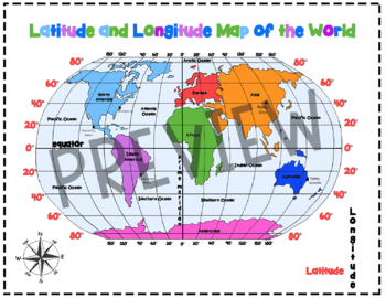 latitude and longitude world map