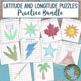 Latitude and Longitude Practice Puzzle Review Activities B