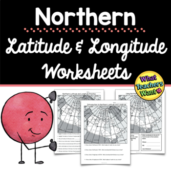 Preview of Latitude and Longitude Worksheets of Northern Canada for Grades 4 to 6