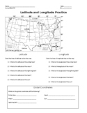 Latitude and longitude Practice