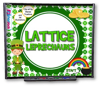 Preview of Lattice Leprechauns (Multiplication) SMART BOARD PROMETHEAN Game - FREE