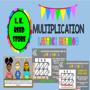 Preview of Lattice Method Multiplication (Distance Learning, Google Classroom, Zoom)