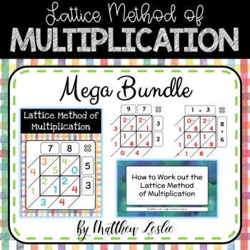 Preview of Lattice Method of Multiplication Mega Bundle