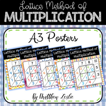 Lattice Method of Multiplication (Posters) by Griffin Education Enterprises