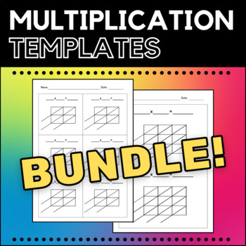 lattice multiplication blank teaching resources tpt