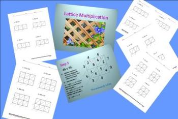 Preview of Lattice Multiplication Deluxe Bundle