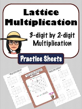 Preview of Lattice Multiplication Practice: 3-digit by 2-digit multiplication