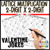 Lattice Multiplication Valentines Day Math Worksheets