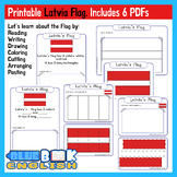 Latvia Flag Activity | Latvian Flag Craft Differentiated (