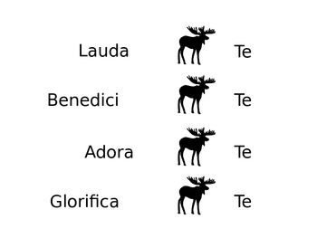 Preview of Lauda(moose) Te for Latin, Music or Chorus