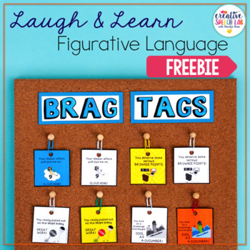 Laugh & Learn: Figurative Language Brag Tag Freebie