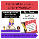 Launching Lucy Calkins Writer's Workshop and Folder Resources-First Grade