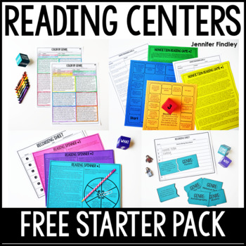 Preview of Launching Reading Centers: FREE 4th & 5th Grade Reading Centers