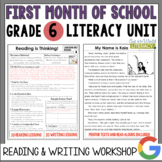 Launching the Reader's & Writer's Workshops: Grade 6...2nd