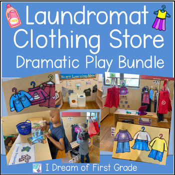 Preview of Laundromat and Clothing Store Dramatic Play Bundle