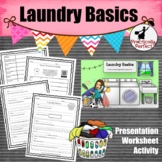 Laundry Basics and Stain Removal Presentation Worksheet an