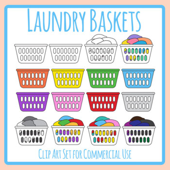 laundry basket clipart