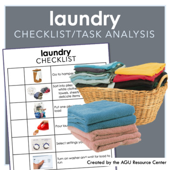 Preview of Laundry CHECKLIST / TASK ANALYSIS
